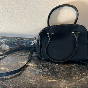 Elegant Black Leather Handbag